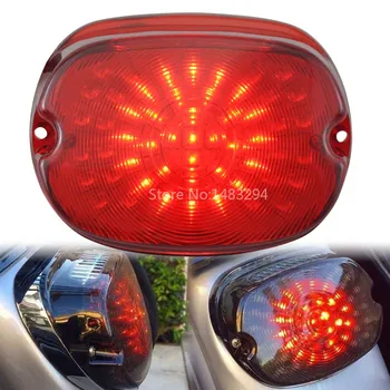 

Custom LED Tail Light Brake Light Red Lens Turn Signal Fits For Harley Sportster XL Dyna Softail Universal