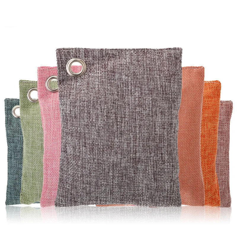 

100g Home Room Air Purifying Hanging Bag Fresh Active Bamboo Charcoal Carbon Bags Mold Odour Remove
