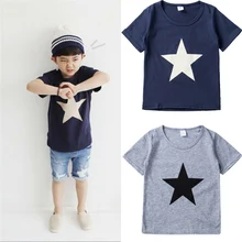 Одежда для маленьких мальчиков и девочек; хлопковая футболка унисекс с короткими рукавами; топы для детей; модные топы для мальчиков и девочек; футболки