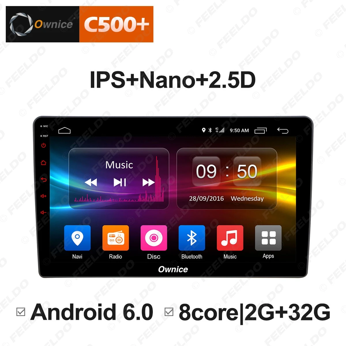 Excellent LEEWA 9" Android 8.1 8-Core/DDR3 2G/32G/Support 4G LTE Car Media Player With GPS/FM For Hyundai Azera 2006 - 2010 (1din) 2