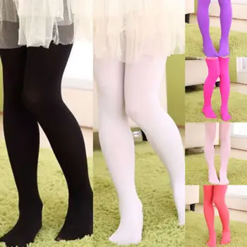 

Winter Warm Velvet Girls Tight-fitting Elastic Trousers and Thick Dance Stockings Candy Colors Pantyhose Tights Stockings
