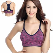 Top de fitness Formas Quick Dry Correndo Atlético Vest Mulheres Treinamento À Prova de Choque Sports Bras Roupa Interior Ajustável Push Up Bra Yoga