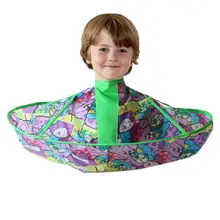 Детский слюнявчик для стрижки волос накидка для парикмахерской Водонепроницаемая накидка для салона, парикмахерской