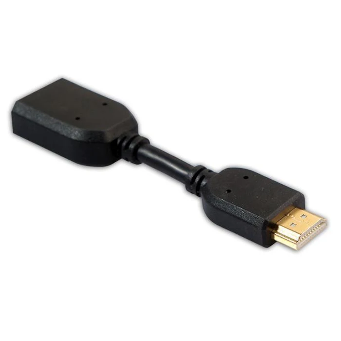 

HDMI Male to Female Swivel Adapter Converter Black Any Angle Adjustable Rotation