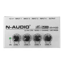 LEORY 4 канала Ultra-compack аудио звуковой микшер Мини DJ музыкальный микшерный пульт DJ Mezclador для аудио ПК караоке профессиональный