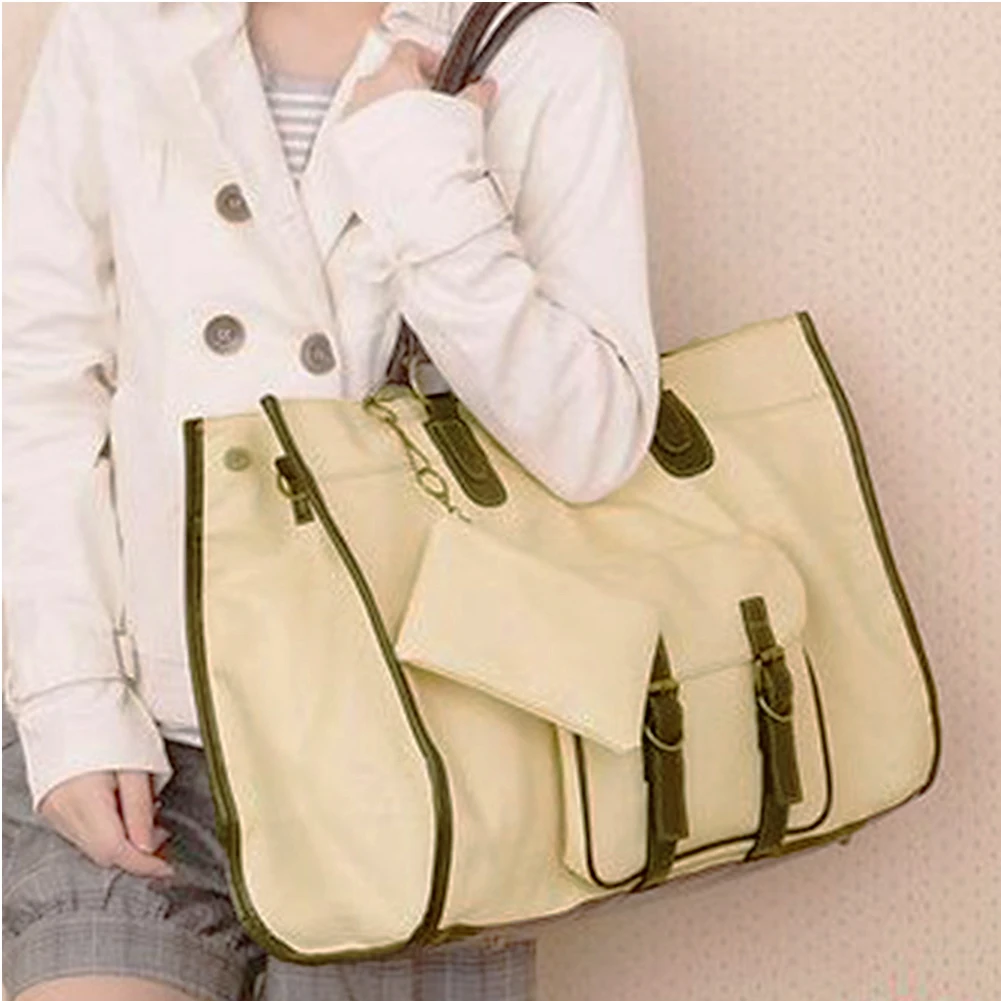 

Hot Sale Women's Shoulder Bag Soft PU Leather Handbag Solid Causal Ladies Tote Big Vintage Crossbody Bag #3