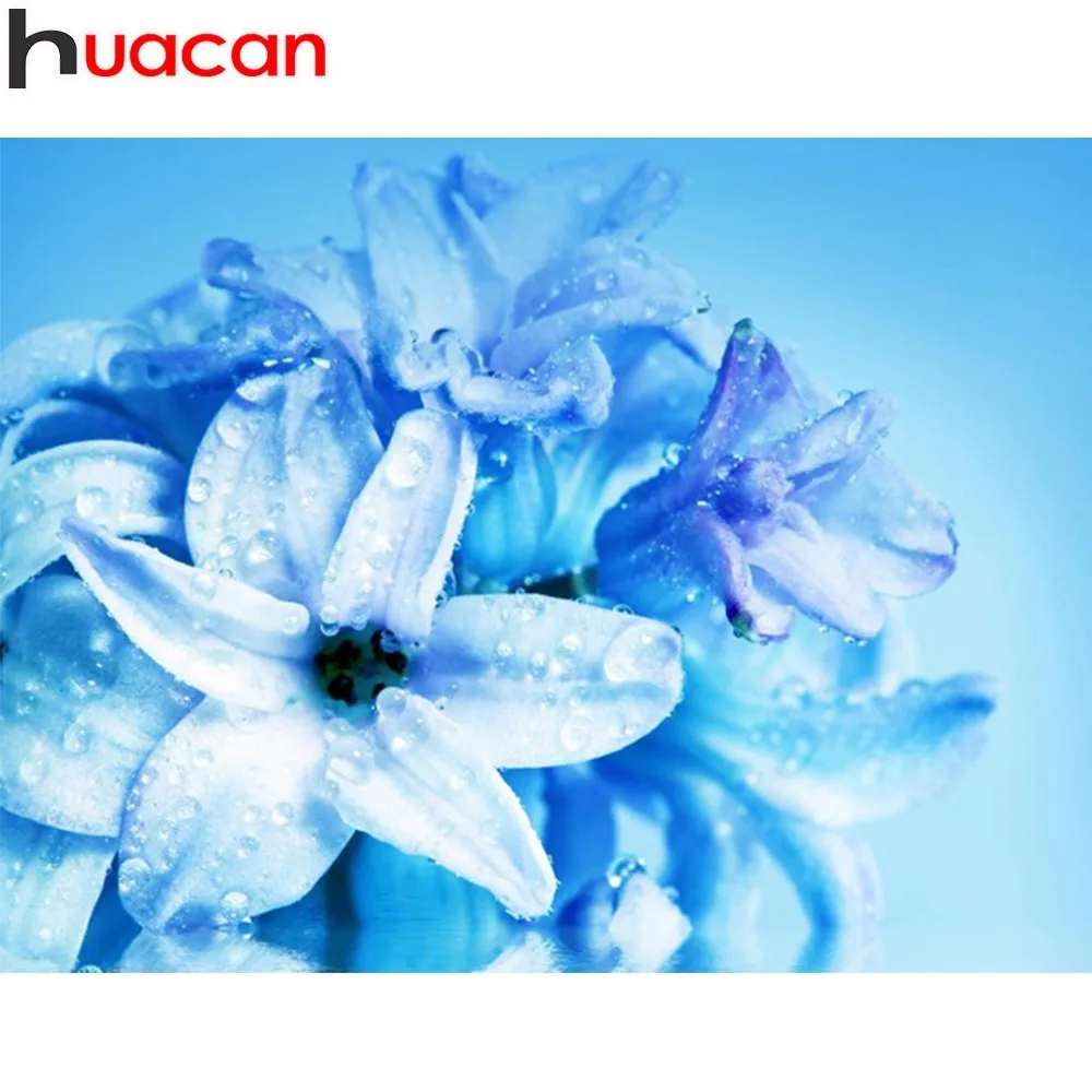 

HUACAN 5D DIY Diamond Paintng Flower Full Square Rhinestone Diamond Embroidery Cross Stitch Mosaic Home Decor Wall Sticker