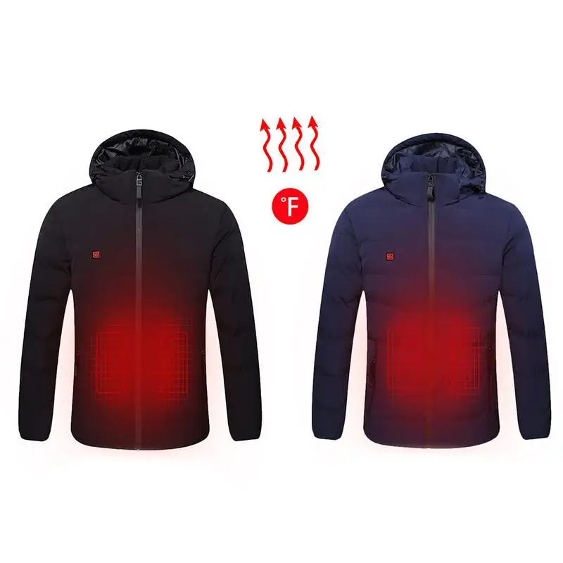 

Heating Clothing Windbreaker Men USB Rechargeable Warm Heated Cotton Coat Jacket for Sports&Outdoor Skiing Skating Plus Size 5XL