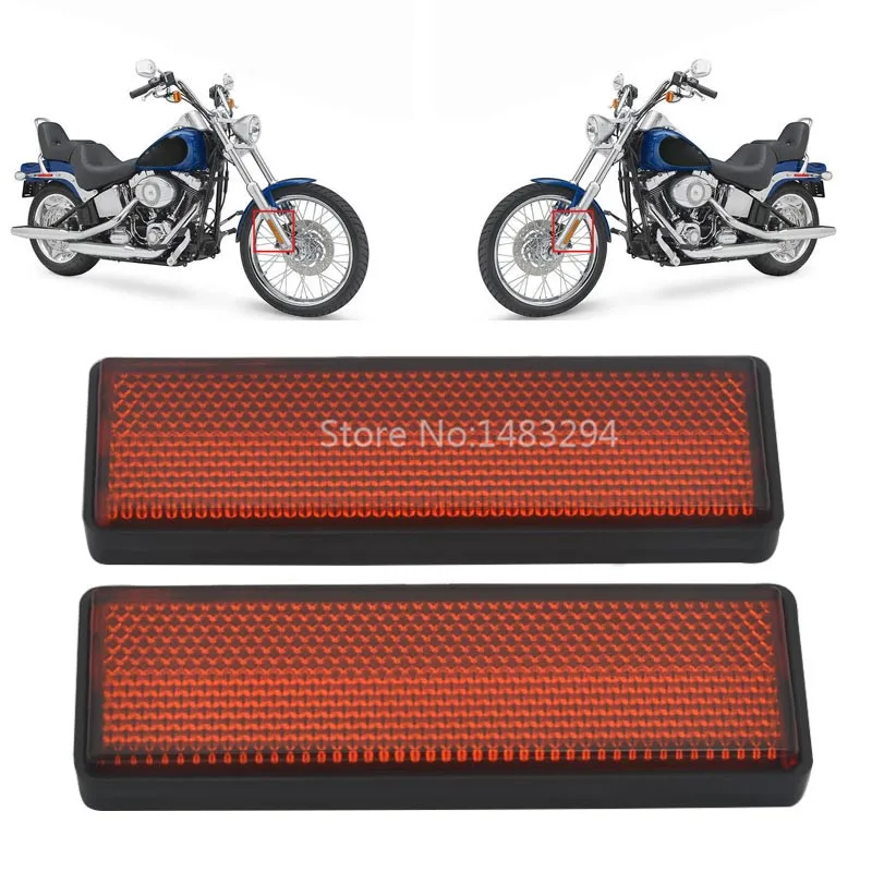 

Motorcycle Red Front Fork Reflector Reflective Sticker For Ducati Monster 600 SuperSport 1000 New