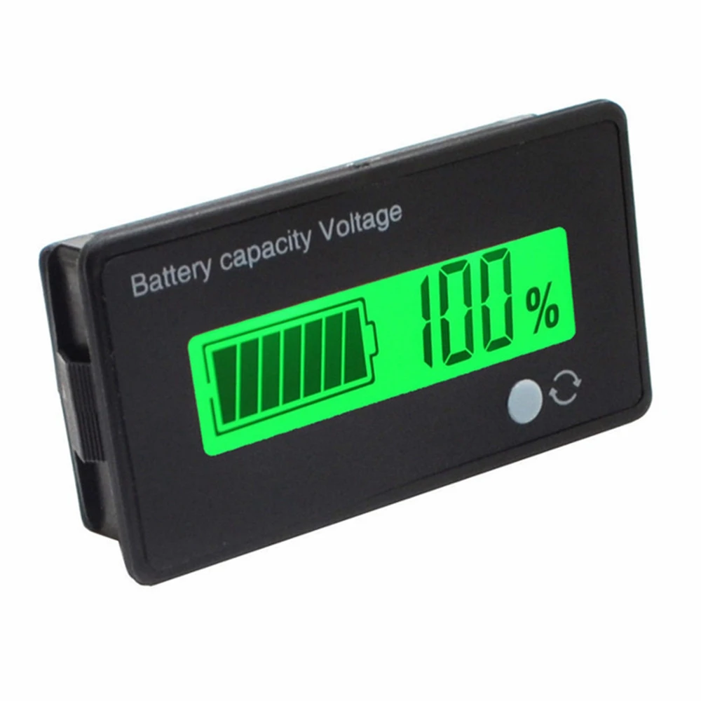 

12V/24V/36V/48V 8-70V LCD Acid Lead 3.7V Lithium Battery Capacity Indicator Digital Voltmeter