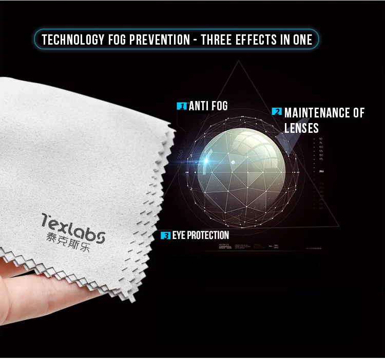 Texlabs повторное использование анти-туман Чистящая салфетка из микрофибры для очков Windows чистящее средство для удаления пыли для очистки очков для кормления