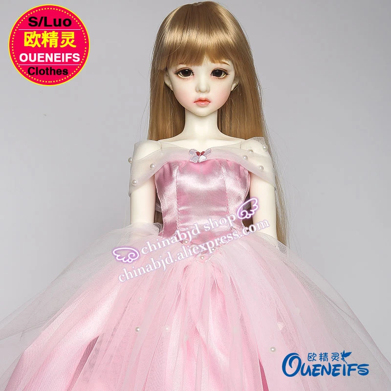 Bjd sd boneca roupas 1/3 vestidos rosa estilo princesa para supia YF3 70  boneca acessórios|bjd sd|pink doll wigbjd doll wigs - AliExpress