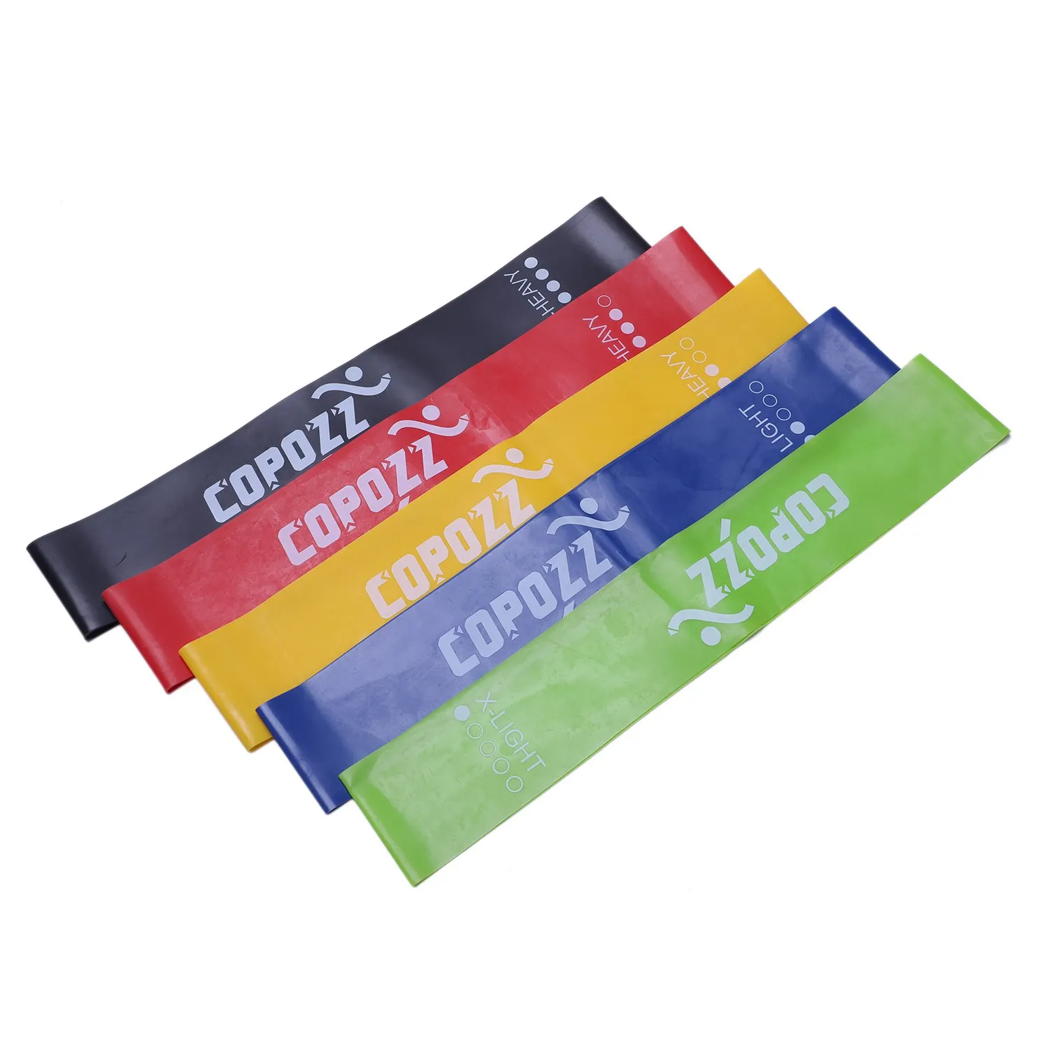 

COPOZZ Resistance Bands Fitness Elastic Band 30cm Natural Latex Mini Sport Gym Workout Expander Training Yoga Pilates Exercise