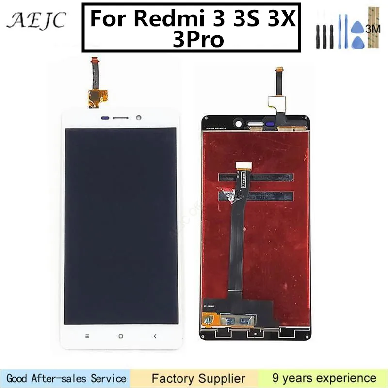 Для Xiaomi Redmi 3 3S 3X 3Pro ЖК-дисплей кодирующий преобразователь сенсорного экрана в