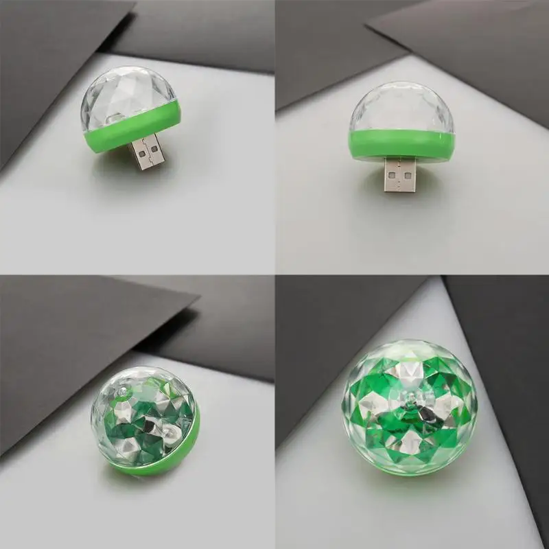 Мини USB Светодиодная лампа для вечеринки музыка магический шар подсветка
