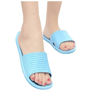 

Soft Women Bath Slippers Sandals Bathroom Shoes Flip Flops size:39 blue
