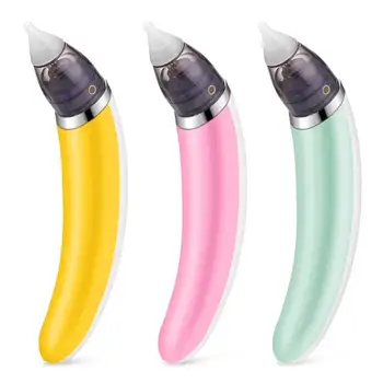 

New Born Baby Nasal Aspirator Electric Safe Hygienic Newborn Infant Nose Cleaner with 2 Sizes Of Nose Tips And Oral Snot Sucker