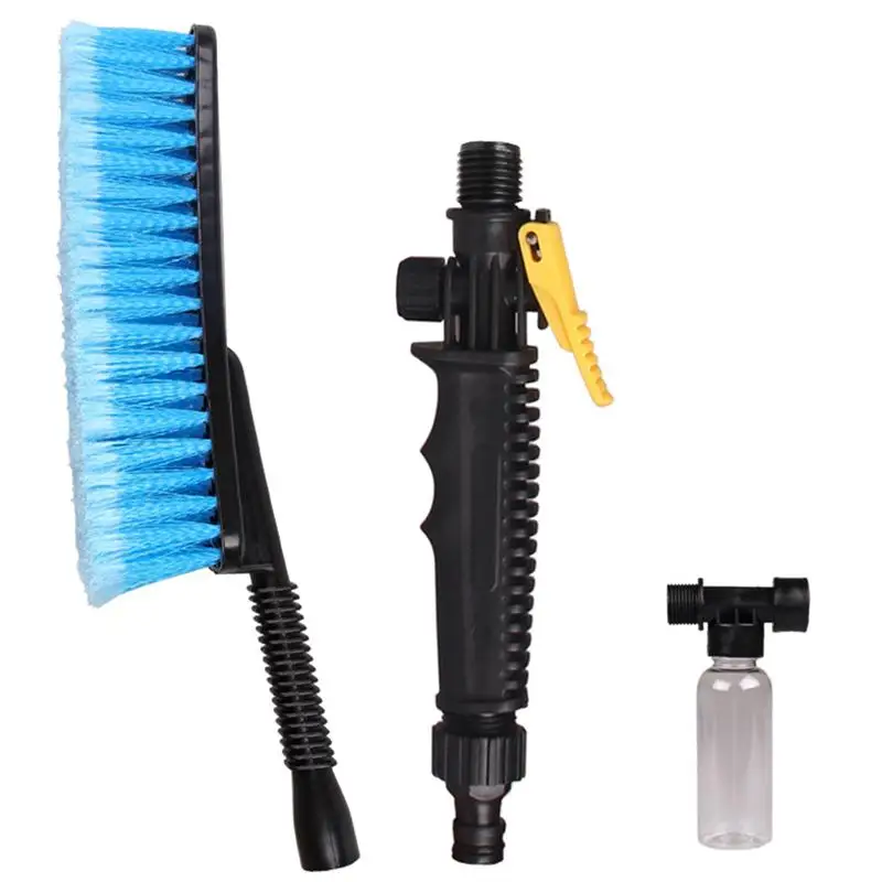 

Car Brush Cleaner Cleaning With Long Handle Foam Dispenser Water Gun For Car Bike RV Boats Home Care Washing Tool Accessories