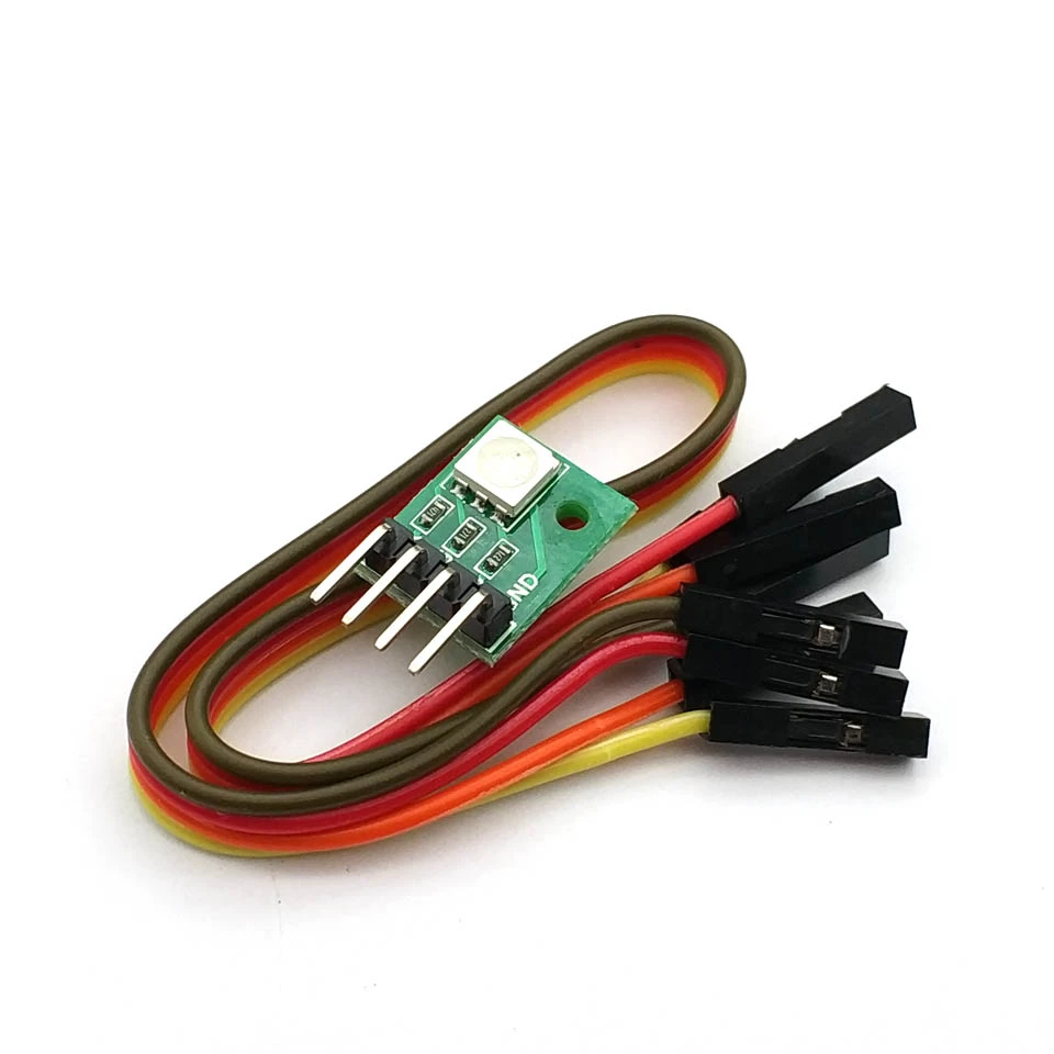 

DIY Kit 5050 SMD RGB LED Diodes module for arduino Full Color Tri-color Breakout Board Dupont Wires Cable Electronica 5V