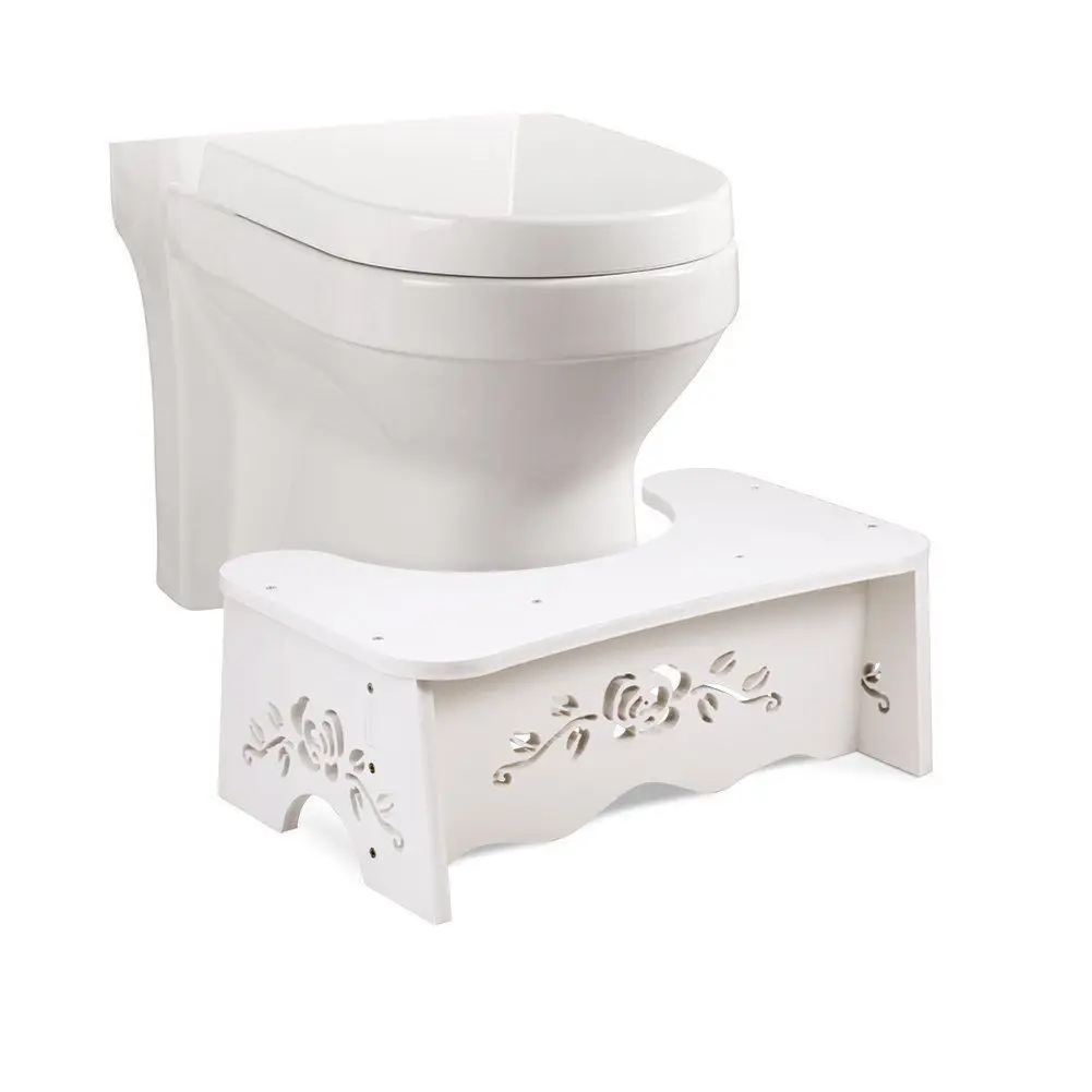 

Toliet Squatty Step Stool Non Slip Potty Squat Aid For Constipation Piles Relief Bathroom Stool Toilet Raise Height Stool Wooden