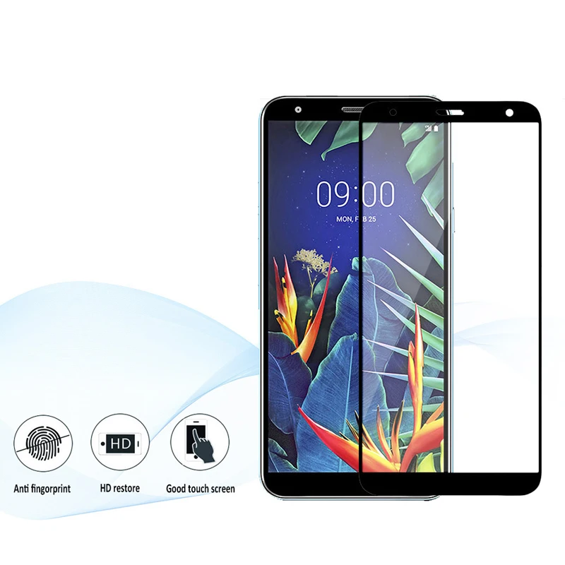 Закаленное стекло 9H с полным покрытием для LG K22 G8 V50 V40 V30 V20 G7 Защита экрана Q7 Plus