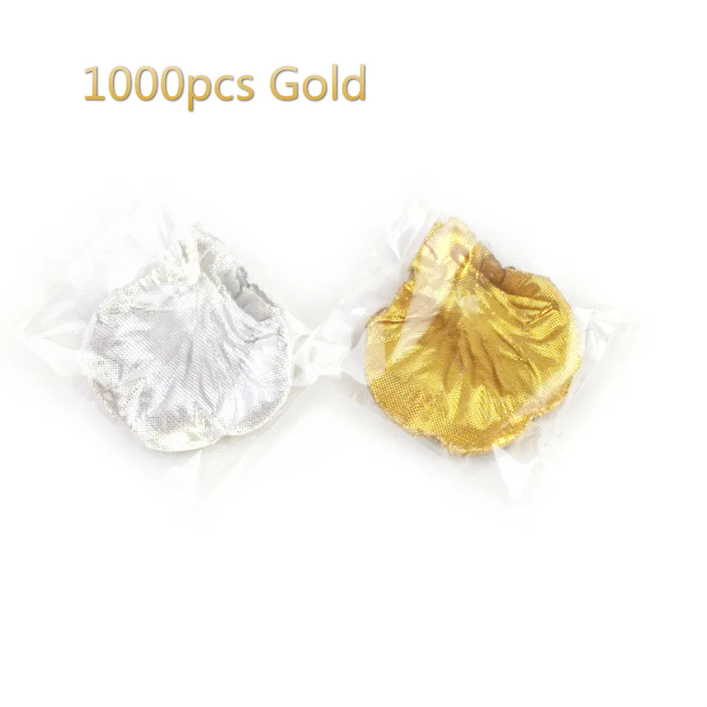 1000 шт тканевый искусственный цветок лепестки роз для украшения свадебной вечеринки(золото