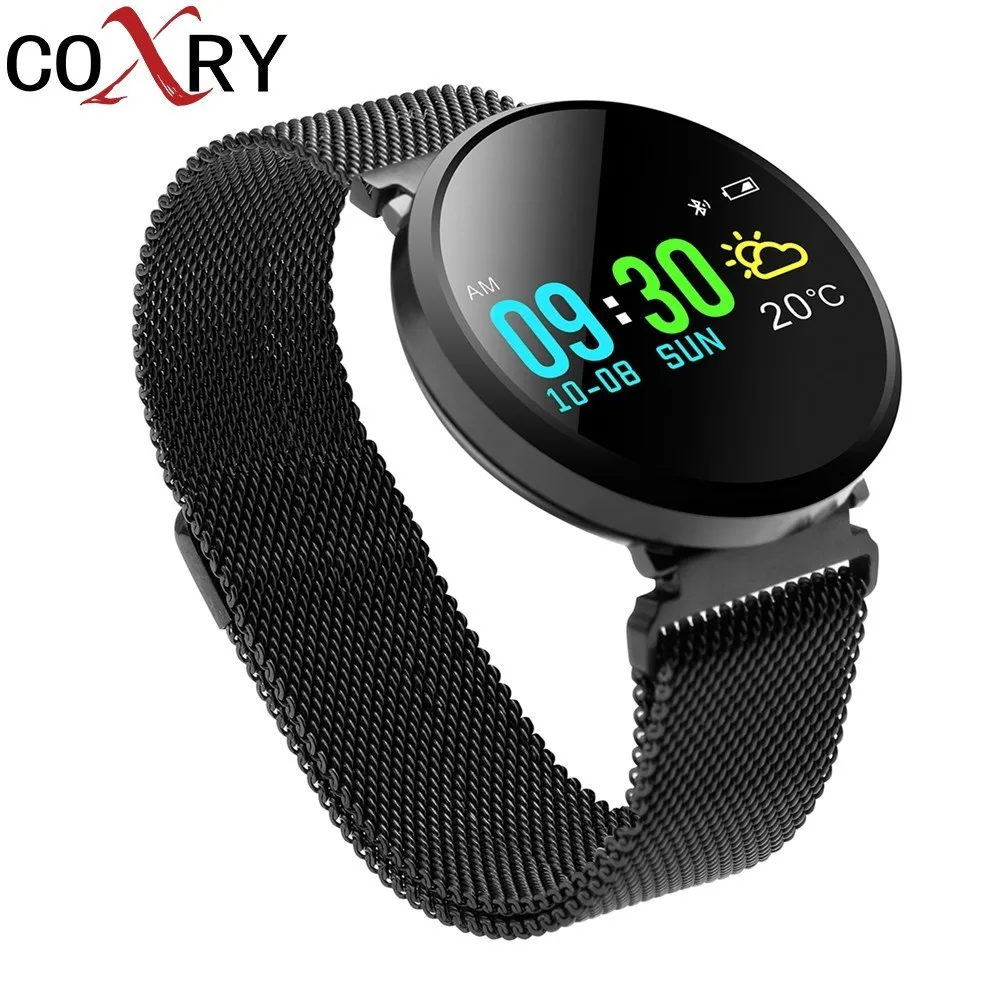 

COXRY Fitness Watches Women Men Smart Watch Sport Heart Rate Monitor Pedometer Running Swimming LED Digital Watch Blood Pressure