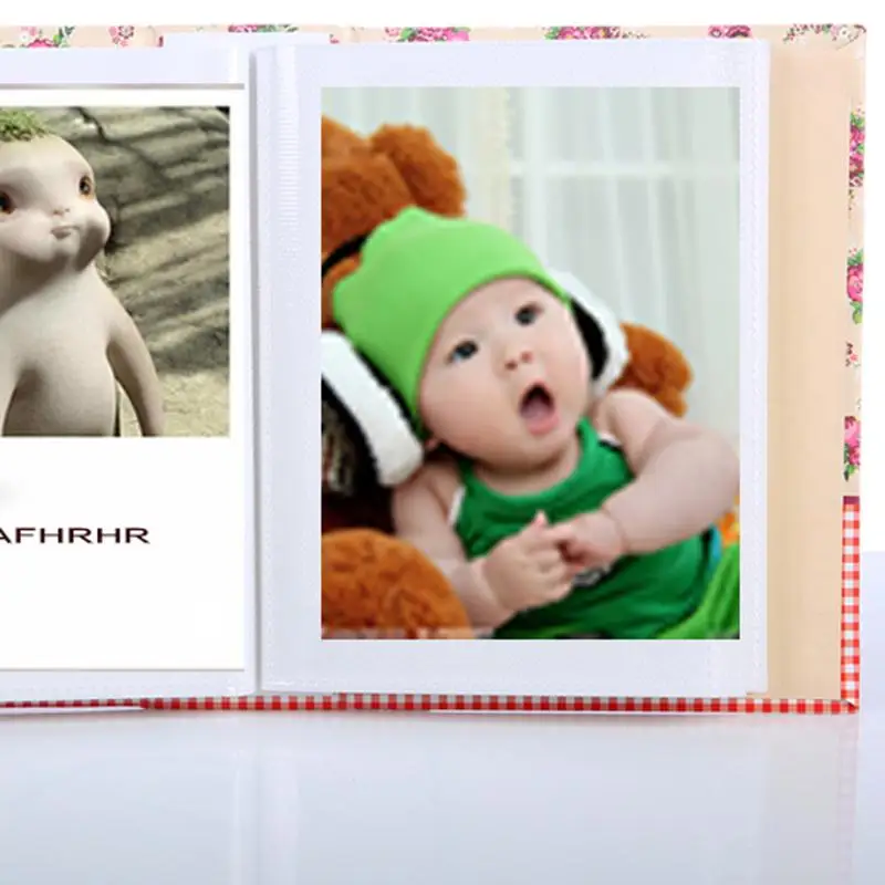 100 карманы пленка Instax Mini цветочный фотоальбом память фотографии хранения Чехол