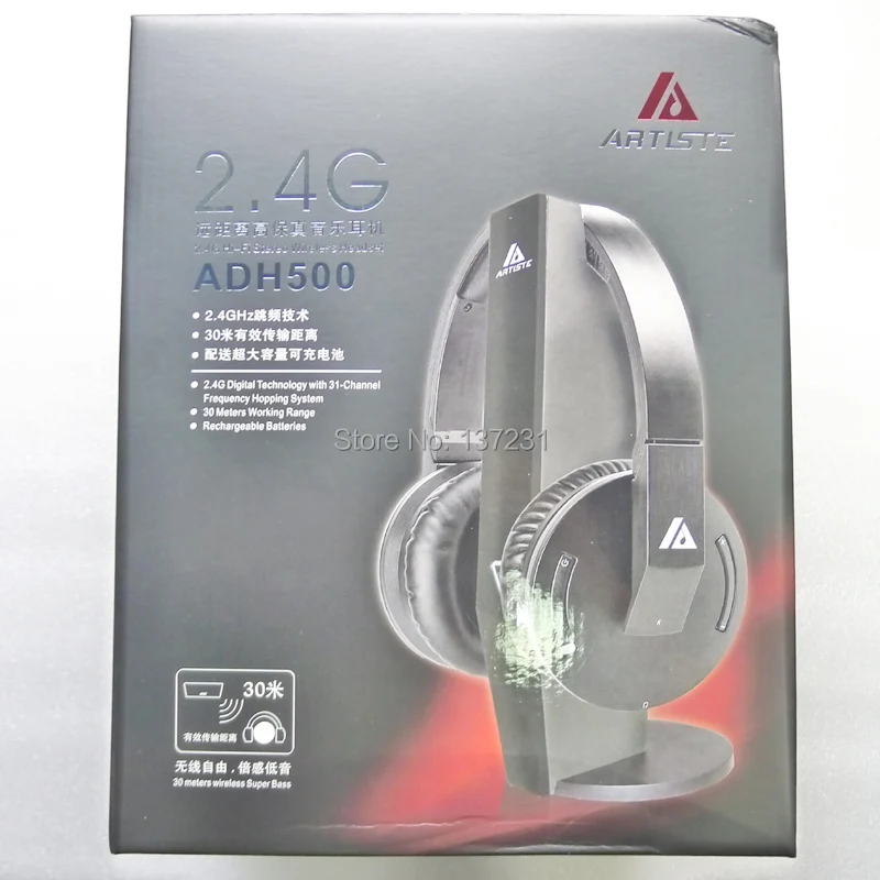 Беспроводные Наушники Hi Fi ADH500 беспроводная гарнитура 2 4 ГГц для общего