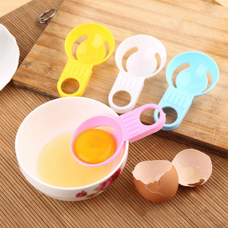

Egg Processing Egg Dispenser Candy Color Food Grade Baking Tools Short handle 1PC Egg White Separator Creative