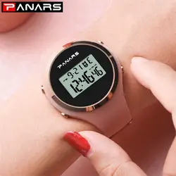 PANARS цифровые спортивные часы женские 50 м водостойкие спортивные часы для женщин фитнес электронные наручные часы женские светодиодные