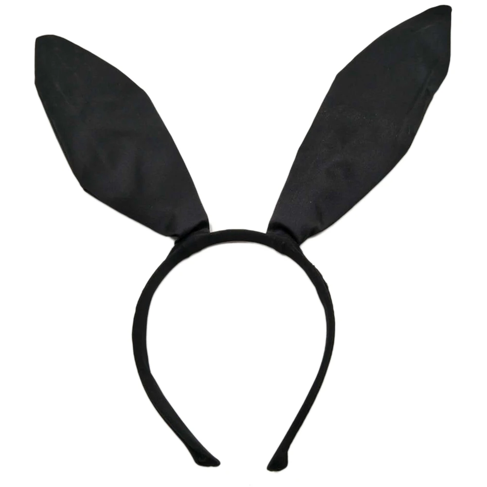 

3 Pcs Rabbit Ear Headwear Cute Bunny Elastic Black Headband Cosplay Props Headdress for Women Ladies Girls