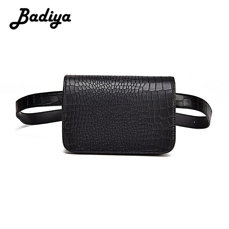 

​Alligator Pattern Women Belt Bag Adjustable Lady Waist Pack Pouch Wallet Mobile Phone Bag Small Salesperson Work Bag For Female