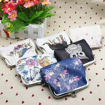 

Cute Owl Coin Purse Women Leather Small Coins Wallets Penny Holder Hasp Change Clutch Bag Lovely Animal Girls Card Holder