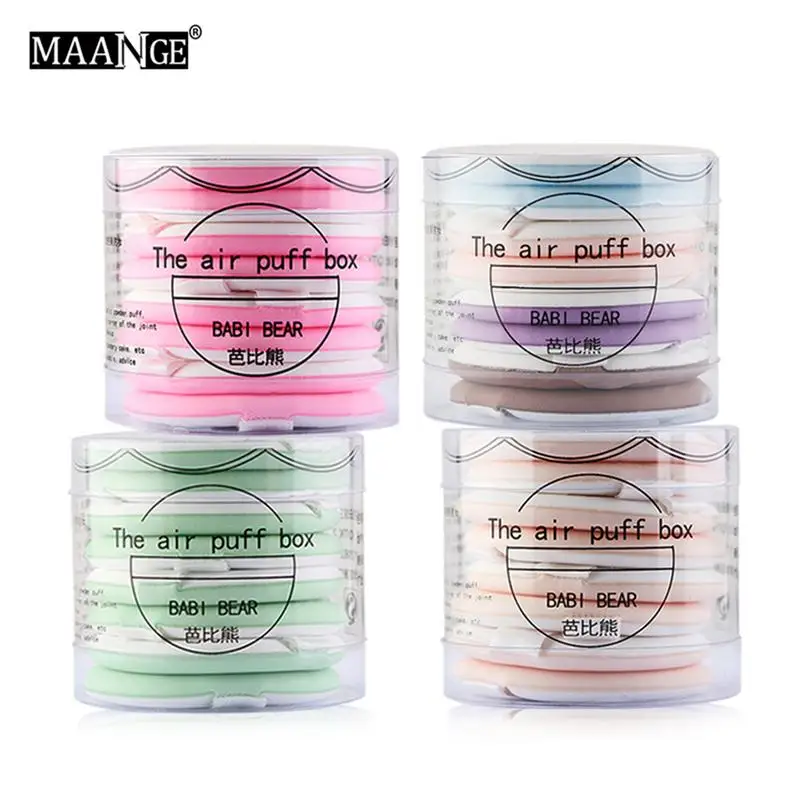 

8pcsir Cushion Puff BB Cream Foundation Dedicated Puff Sponge Makeup Blender Conclear Loose Powder Baking Tools