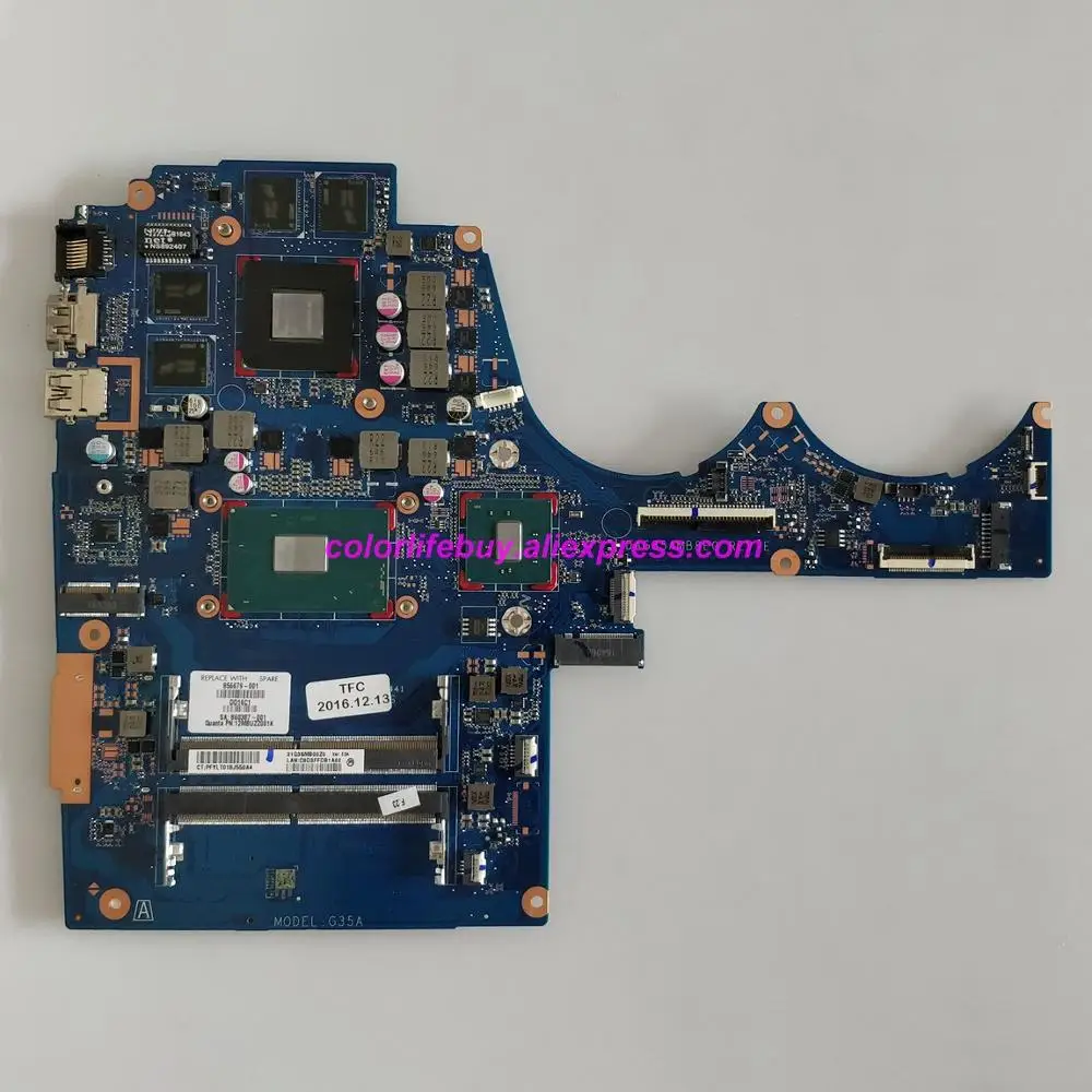  Genuine 856679-001 856679-601 DAG35AMB8E0 w 960M/4GB i5-6300HQ Motherboard for HP 15-BC 15-ax Serie
