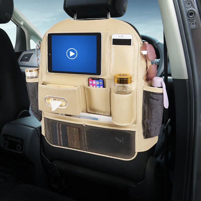 Подвесная сумка для автомобильного кожаного сиденья 4 USB порта с зарядным