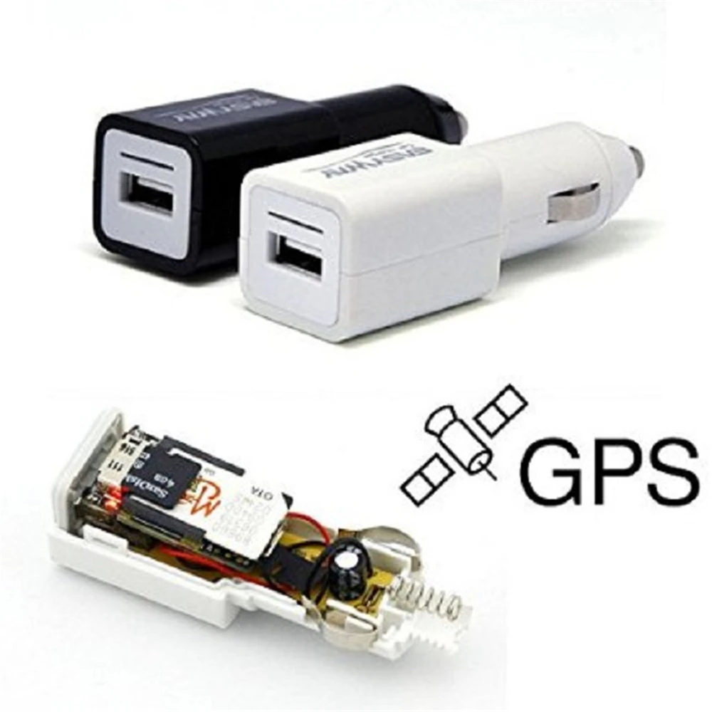 Автомобильное зарядное устройство с GPS-трекером для отслеживания в режиме