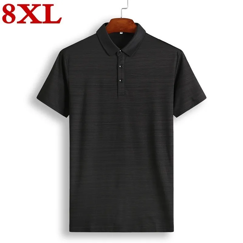 

2019 big size 8XL 7XL 6XL 5XL New Brand Men's Polo Shirt For Men Polos Men Cotton Short Sleeve Shirt Jerseys Plus Size
