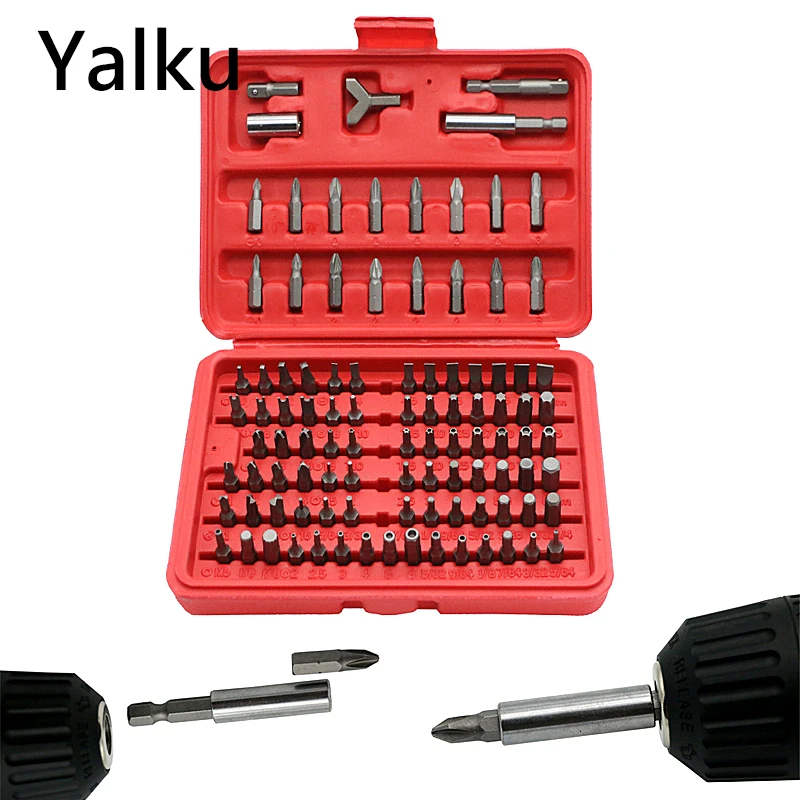 Hand Tool Set Combination Screwdrivers Sockets Adaptor Connecting Rod