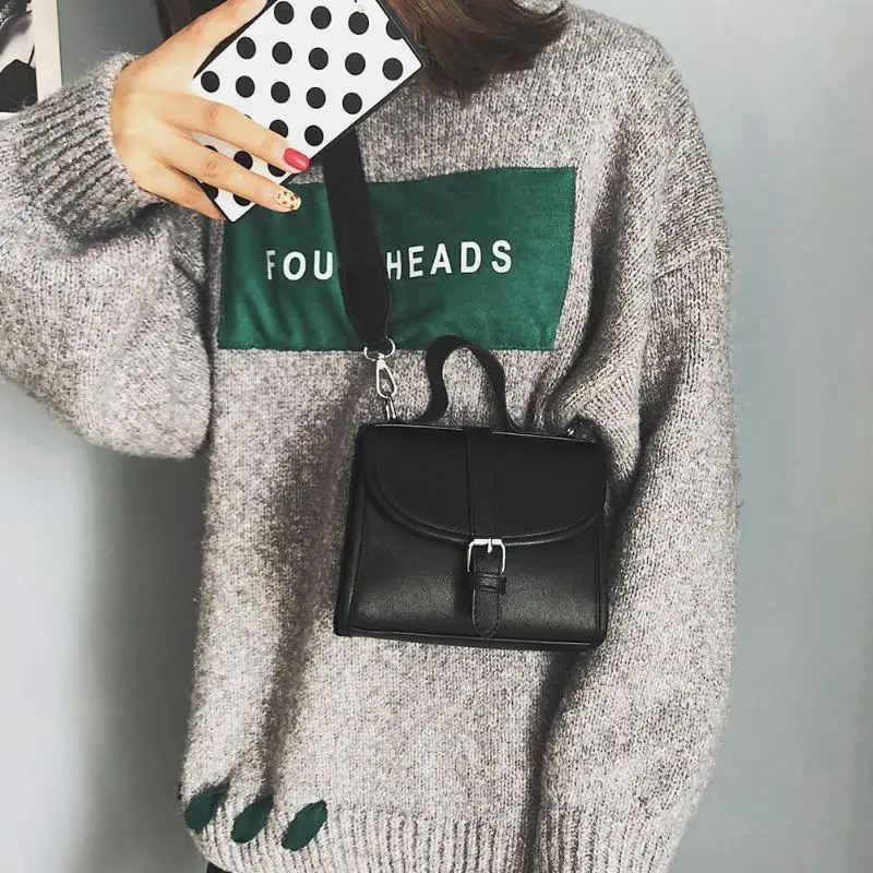 

Women Casual Crossbody Messenger Bags Leather Ladies Small Shoulder Handbag Designer Brand Female Shoulder Bags Solid Color