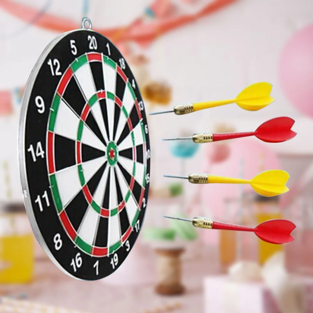 

Darts Boards with 4 pcs Needle Darts Board Professional Suit(4 Needles + 1 Darts Board,Random Style and Color)
