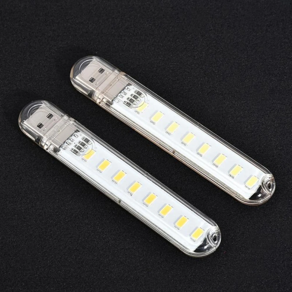 1 шт. новая мини USB Светодиодная лампа для книг 8 светодиодов 5730 SMD портативный