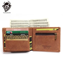 Handmade Vintage Crazy Horse Genuine Leather Wallet Men Wallet Leather Men Purse Clutch Bag Male Purse Money Clips Money Bag cuppozo secret life of walter mitty vintage organizer wallet handmade top quality card holder crazy horse leather men money bag