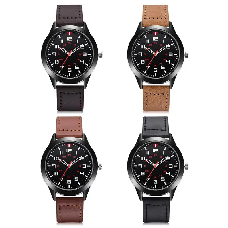 Watch Men's Watch Fashion Trend High Quality PU Watch Korean Version Of The New Men's Sports Watch Relogio Masculino Watch Men's Watch Fashion Trend High Quality PU Watch Korean Version Of The New Men's Sports Watch Relogio Masculino