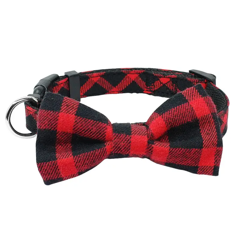 2019 Cloth Pet Dog Bow Tie Collar Adjustable Bow Tie Necktie Collar ...