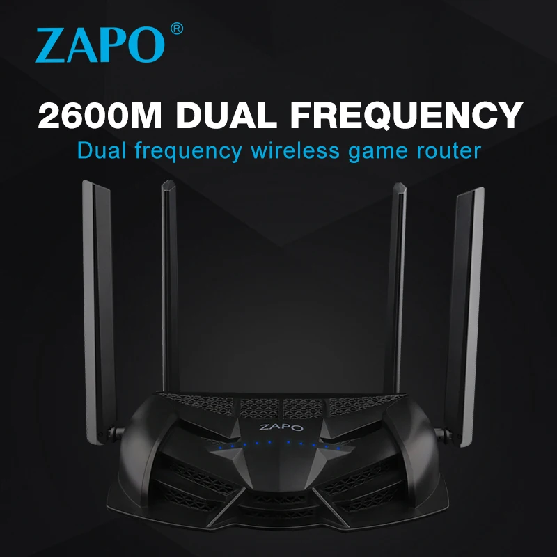 Zapo 2,4G/5G Топ чип Ac 2600 Мбит/с Wi-Fi роутер беспроводной 16 Мб флэш-антенна с высоким коэффициентом усиления Usb ретранслятор для хранилища на большие расстояния(Eu Plug