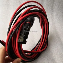 5 M 1 пара Панели солнечные Удлинительный кабель; из медной проволоки черный и красный цвета с MC4 разъем кабель солнечной батареи 6/4/2,5 mm2 10/12/14 AWG