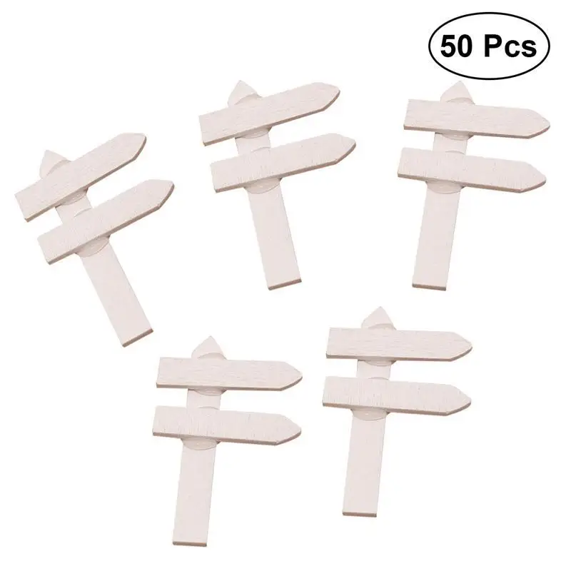 

WINOMO 50pcs Garden Labels Creative Durable Mini Garden Signs Tags Plant Tags Wooden Label for House Decorations Flowers