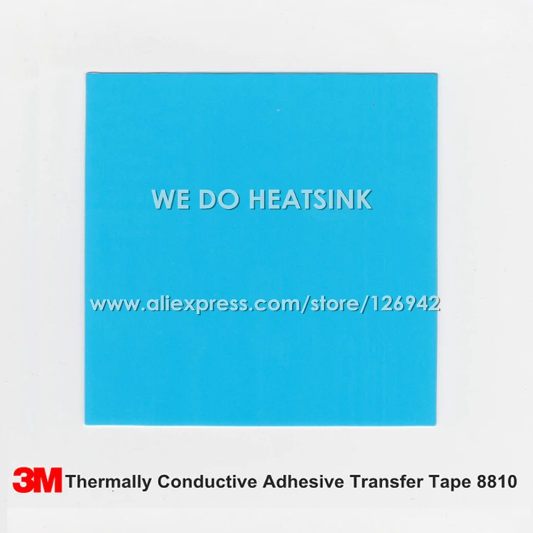 High Performance 80x80 Milímetros Termicamente Condutiva Acrílico Dupla Face Fitas Adesivas de Transferência Pads Azul 10 Pcs 3m 8810 Ventiladores e resfriadores - Imagem 2